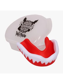 Капа Flamma Inferno MGF-015rw взрослая 16+ красный/белый