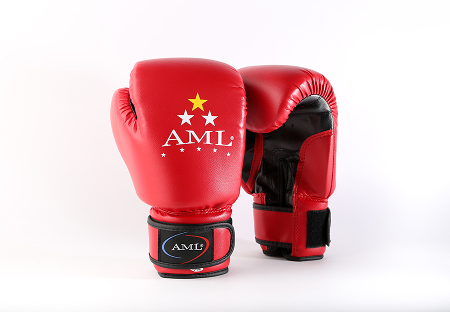 Перчатки бокс AML Star 2 и/к. красный