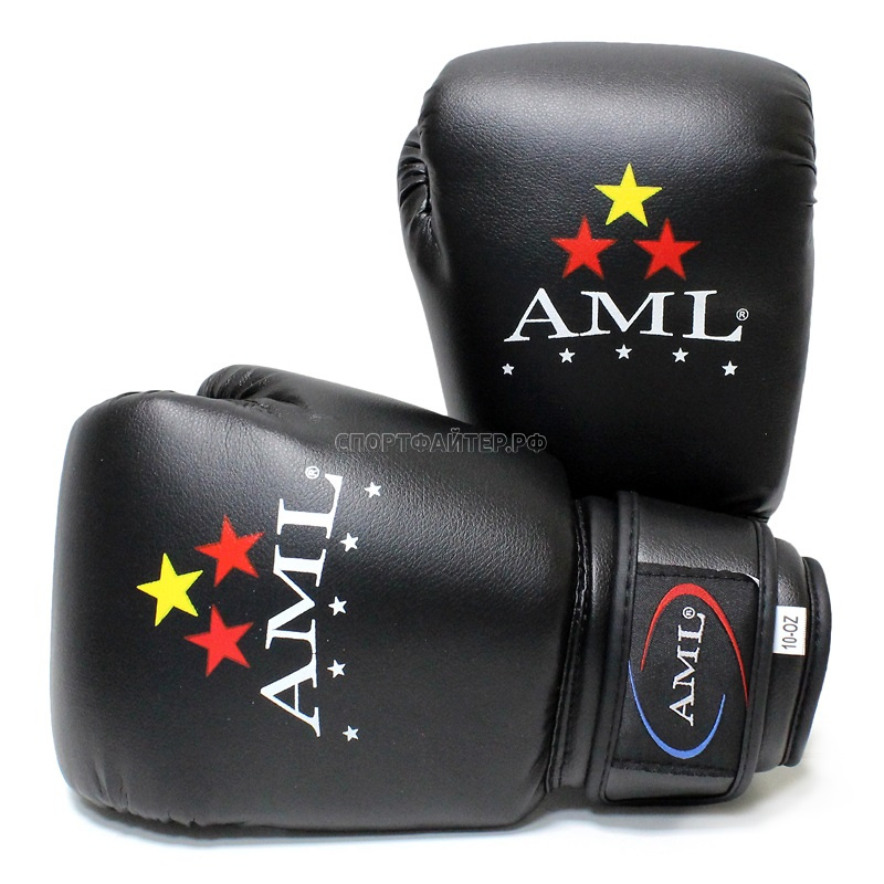 Перчатки бокс AML Star и/к. черный