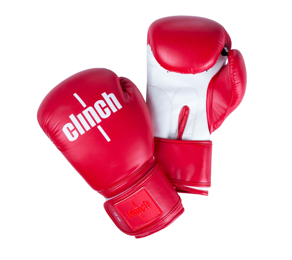 Перчатки бокс Clinch Fight 2.0 красно-белый