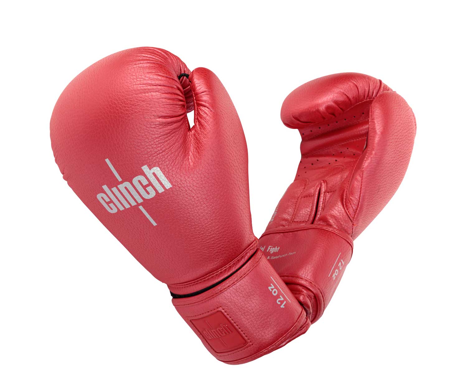 Перчатки бокс Clinch Fight 2.0, красный металлик