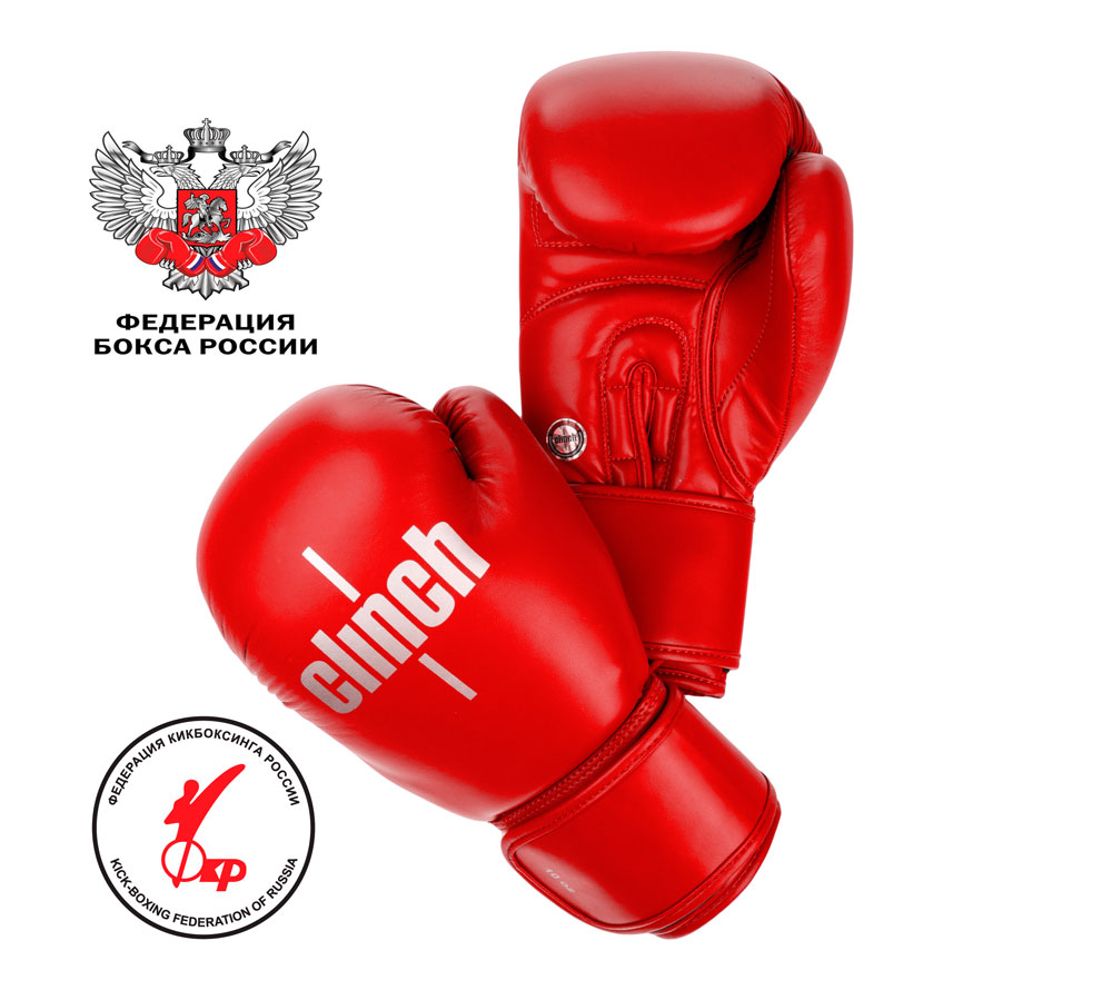 Перчатки бокс Clinch Olimp Plus красный