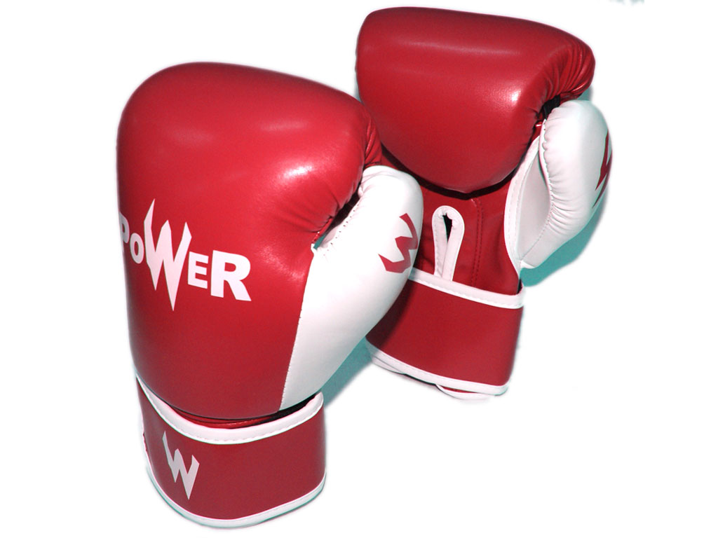 Перчатки бокс Power (BZ-K), красный