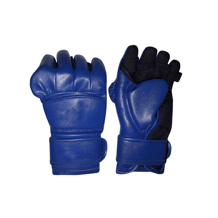 Перчатки-краги для АРБ Empire Boxing экокожа синий