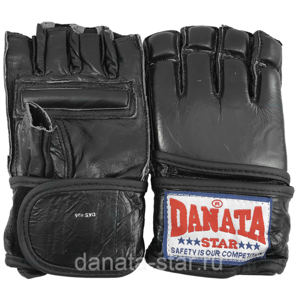 Перчатки  ММА Danata Star DAS 805  кожа черный