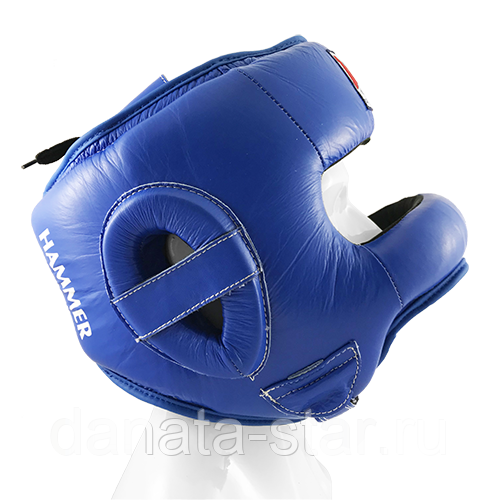 Шлем бокс Danata Star Hammer DAS-840 кожа синий