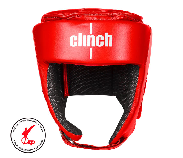 Шлем кик боксинг Clinch Helmet Kick красный