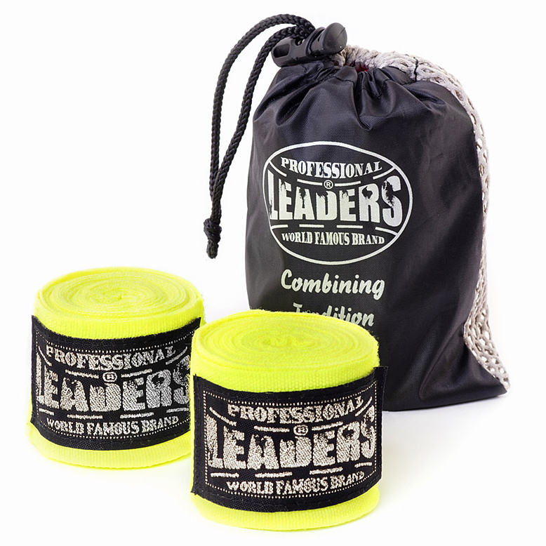 Бинты бокс Leaders Semi Elastic хлопок/эластик  4,5 м